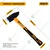 Ingco Machinist Hammer-1500g (HMH881500)