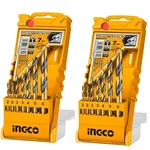 Ingco 7 Pcs HSS Metal Twist Drill Bits Set (AKD1075) - Pack Of 2