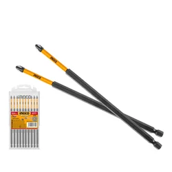 Ingco 10 Pcs PH2 150mm Impact Screwdriver Bits (SDBIM11PH263)