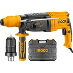 Ingco 28mm 950 Watt, 2.5J Impact Energy Rotary Hammer With Drill Bits & Chisel, 1050 RPM (4670 BPM) (RGH9528-2)