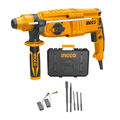 INGCO 800 W, 2.5 J, 1100 RPM Rotary Hammer Drill (RGH9028)