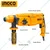 INGCO 800 W, 2.5 J, 1100 RPM Rotary Hammer Drill (RGH9028)