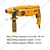 INGCO 800 W, 2.5 J, 1100 RPM Rotary Hammer Drill (RGH9028)