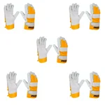 Ingco HGVC01 - 10.5 Inch Leather Gloves ( Pack of 5 )