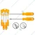 Ingco 4 piece Screwdriver Set (HKSD0458)