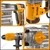 Ingco 40mm 1600W 10.0J Impact Energy Rotary Hammer With 3-Mode Operation, Drill Bits & Chisels, 630 RPM (3850 BPM) (RH1600388)