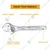 Ingco 150mm (6") 0-24mm Clamp Size Adjustable Wrench (HADW131062)