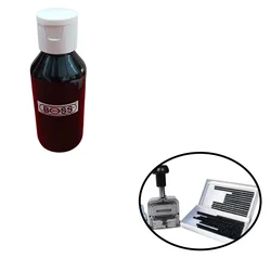 Boss Pack 100 ml Ink for Manual 2mm Label Stamping Machine