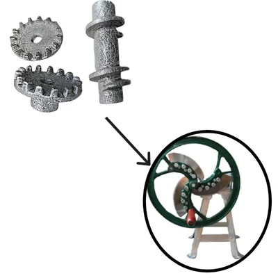 Set Of Chall, Inner Chakki And Outer Chakki For 6 kg Standing Model Bhaji Saag Cutter Machine for Food Processing Units