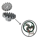 Inner And Outer Chakri (Gear) For 10 Kg Manual Saag Cutting Machine, Vegetable Cutter Bhaji Cutter
