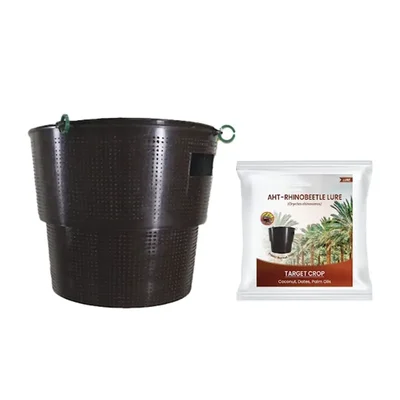Insect Bucket Trap with AHT-Rhino Beetle Lure (Pack of 10 Pcs)