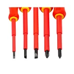 ROCKFORCE Insulated Screwdriver Set, VDE Certified, Magnetic Tips, Safety Grip for Electrical Work (RF 2125)