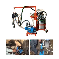 Open Door Single Bucket (25L) Portable Milking Machine with 0.5HP Motor