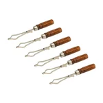 Cometek 15mm to 25mm Test Tube Holder Pack of 6 Iron-CP Test Tube Clamp with Wooden Handle