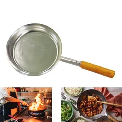 SBWG Iron Frying Pan for Multipurpose Use with Wooden Handle (Size-10 inch)
