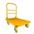 Welbuilt 1000 kg Capacity Heavy Duty Iron Platform Trolley with 360° Degree Swivel Wheels - (colour-Yellow)