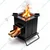 Wood Fired Rocket Stove Smokeless for Home & Large Family Outdoor Cooking, Picnic, Camping 
