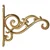 Ecofynd Metal Golden Wall Hook Hanging Plant Bracket | Decorative Straight Plant Hanger for Bird Feeders, Planters, Lanterns, Macrame