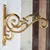 Ecofynd Metal Golden Wall Hook Hanging Plant Bracket | Decorative Straight Plant Hanger for Bird Feeders, Planters, Lanterns, Macrame