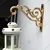 Ecofynd Metal Golden Wall Hook Hanging Plant Bracket | Decorative Straight Plant Hanger for Bird Feeders, Planters, Lanterns, Macrame