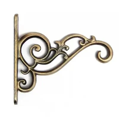 Ecofynd Metal Wall Hook Hanging Plant Bracket Decorative Straight Plant Hanger for Bird Feeders, Planters, Lanterns, Macrame