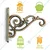 Ecofynd Metal Wall Hook Hanging Plant Bracket Decorative Straight Plant Hanger for Bird Feeders, Planters, Lanterns, Macrame