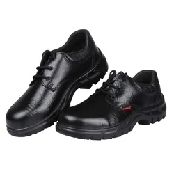 Karam ISI Marked Men's Deluxe Workman Safety Shoe, Black, (FS05BL)(Size-6)