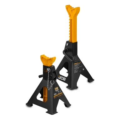 JCB 3 Ton Jack Stand/ Axle Stand, 438 mm Maximum Lifting Height (Pack Of 2 Pcs), JCB-TH53003E