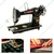 JACO (TA-1) 1200 Stitches/Min Cast Iron Round Sewing Machine With Table, Stand & Accessories Combo Pack
