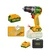 Jadever 13mm 20V Cordless BL 3-In-1 Functionality Impact Drill With Battery-Charger & Drill Bits, 92Nm Torque (JDCDP9281)