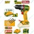 Jadever 13mm 20V Cordless BL 52Nm Max. Torque Impact Drill With Battery-Charger & Drill Bits, 30000 BPM Impact Rate (JDCDP5282)