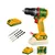 Jadever 13mm 20V Cordless BL 52Nm Max. Torque Impact Drill With Battery-Charger & Drill Bits, 30000 BPM Impact Rate (JDCDP5282)