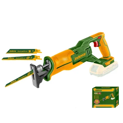 Jadever 115mm 20V Cordless Reciprocating Saw With Wood Saw & Metal Saw Blade, 0-2800 RPM (JDLR15115)