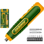 Jadever 6.35mm (1/4") 4V Cordless Max. Torque 4Nm Screwdriver With 10 Pcs Accessories, 0-260 RPM (JDCV4435)