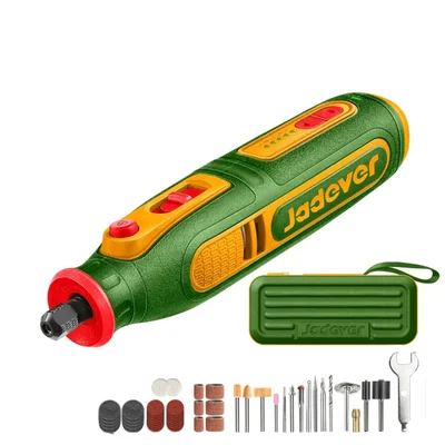 Jadever 3.2mm 4V Cordless Variable Speed Grinder With 50 Pcs Accessories, 5000-25000 RPM (JDRYN418)