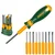 Jadever 9-In-1 Interchangeable Screwdriver Set Suitable For Household, Automotive, Electronics Repair & DIY Projects (JDSS1B10)
