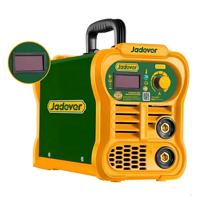 Jadever 20-200A IGBT Technology Inverter MMA Welding Machine With Electrode Holder, Earth Clamp, Wire Brush & Helmet (JDWD32001)