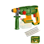 Jadever 22mm 20V Cordless BL SDS-Plus, 2J Energy Rotary Hammer With Drill Bits & Chisel, 0-1100 RPM (JDLM15220)