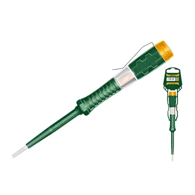Jadever 3mmX140mm AC 100-250V Slotted Tip Compact Voltage Tester Screwdriver/Test Pencil - Pack Of 8 (JDTP2903)