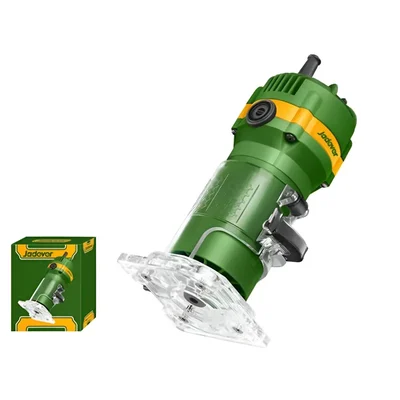Jadever 6mm (1/4") 500 Watt Laminate Trimmer With Accessories, 28000 RPM (JDLT155001)