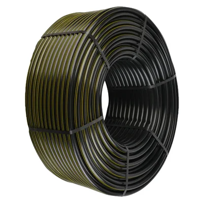 Jain Drip Irrigation Online Lateral Pipe 16mm OD |Class 2 | 100 Meter Roll | Black Poly Tube