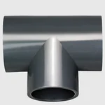 Jain Irrigation Equal Tee, 63mm PVC Fitting 10 Pack for Pipeline Branching