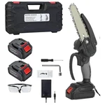 Jaiveer 6 Inch Mini Cordless Chainsaw Dual Battery With 21V Battery & Charger