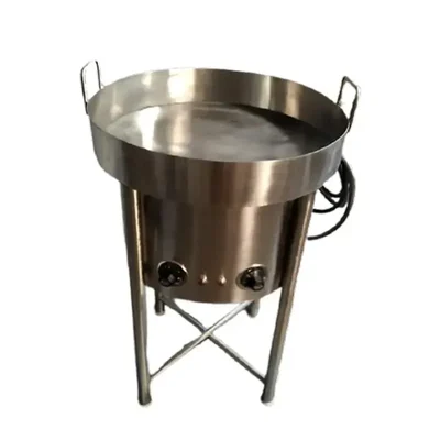 12 Ltr Stand Type Jalebi Kadhai, Stainless Steel Body