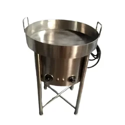 12 Ltr Stand Type Jalebi Kadhai, Stainless Steel Body