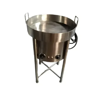 10 Ltr Stand Type Jalebi Kadhai, Stainless Steel Body