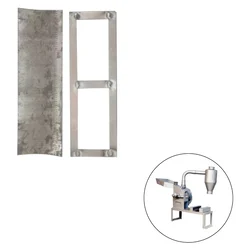 Stainless Steel Jali with Frame for 5x10 inch Blower Type Pulveriser (Pack of 2)