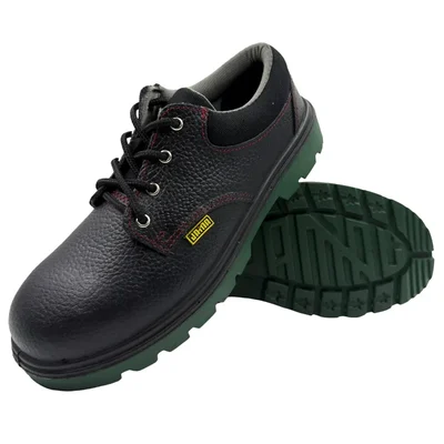 JAMA JS076 Anti Skid Leather Safety Shoes For Heat, Oil, Furnace, Welding & Chemical Industries(Size-7)