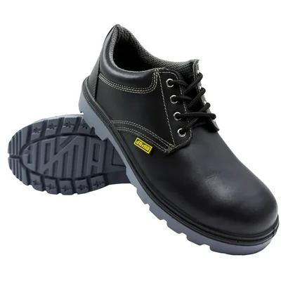JAMA JS115 Slip Resistant Smooth Leather Shoe With Steel Toe(Size-6)