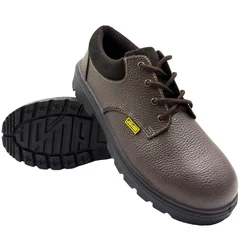 JAMA JS139 Leather Safety Shoe With Steel Toe(Size-6)